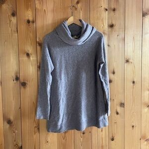 Margaret O'Leary Cashmere Cowl Neck Turtleneck Sweater